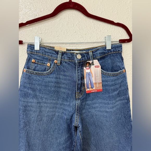 Levi's HIGH RISE BAGGY BIG GIRLS Size 12 NWT - Picture 4 of 12